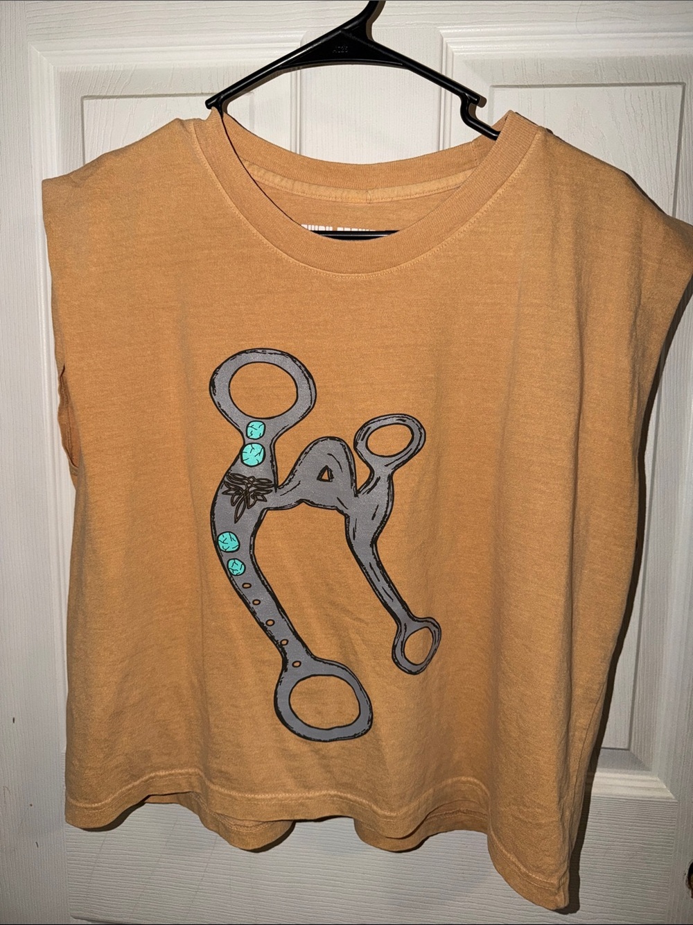 Women's Mustard Graphic Crop Tank Top - Casual Sleeveless Tee